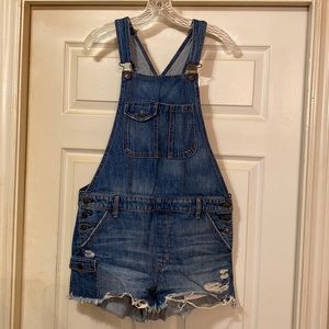 AE TOMGIRL SHORTALL BIB OVERALLS SIZE M